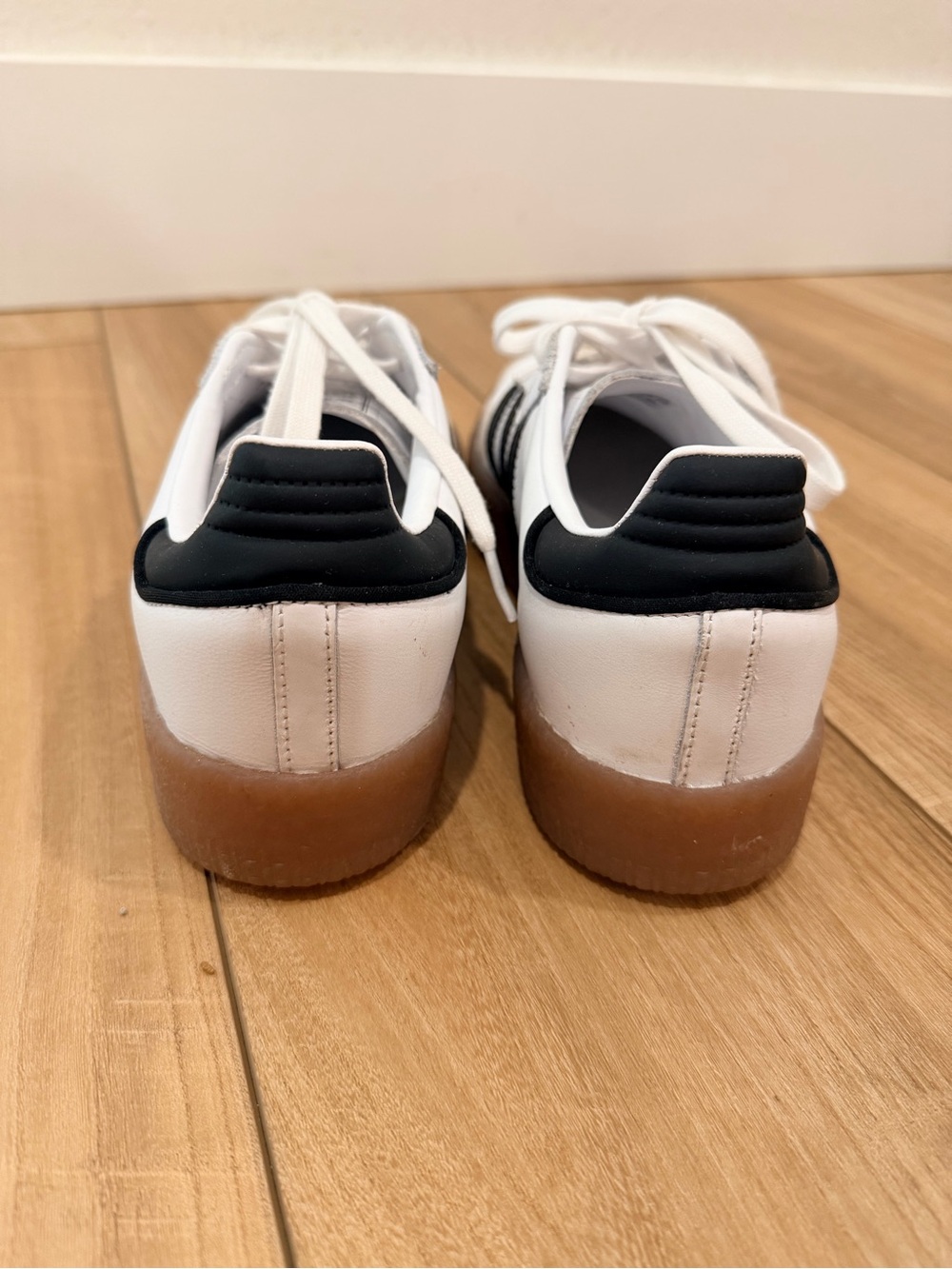 Adidas Women’s White & Black Samba - Picture 2 of 5